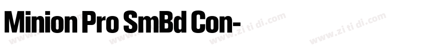Minion Pro SmBd Con字体转换